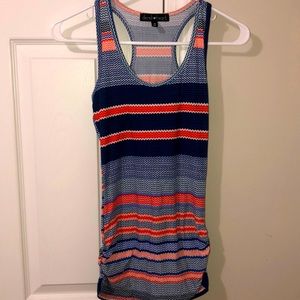 Patterned racer back tank top/ never worn